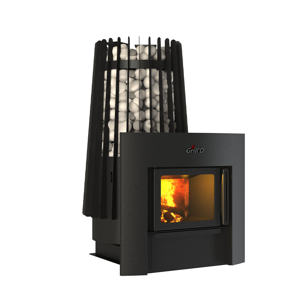 Дровяная банная печь Grill'D Cometa Vega 180 Window Pro