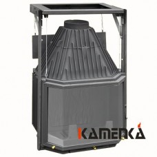 Каминная топка чугунная Мета Призма 700П с подъемным механизмом