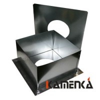 Потолочно-проходной узел EcoFlue диаметр 115 квадрат нерж+оцинк