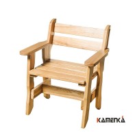 Кресло Kamenka Богатырь дуб лакированный
